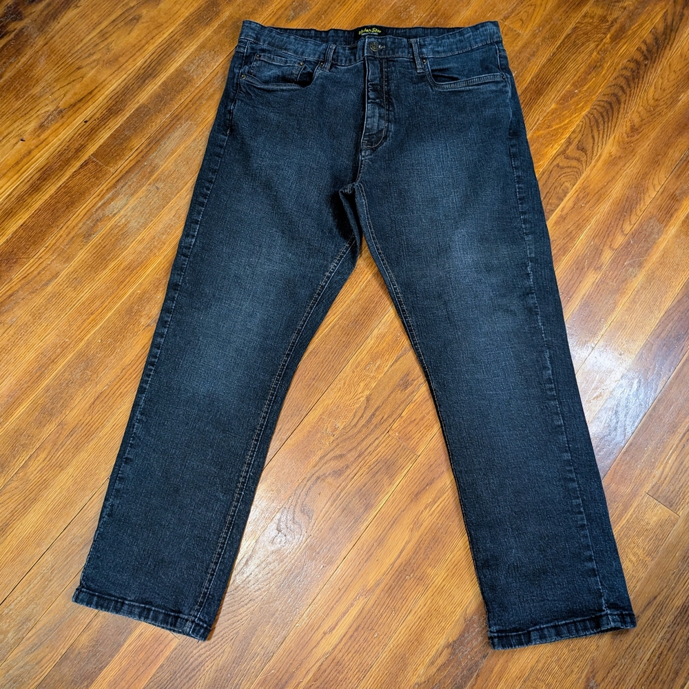 Urban Star Men's Black Straight Jeans 38x30